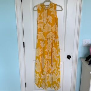 EUC Karl Lagerfeld Paris Floral High/Low long dress size 2
